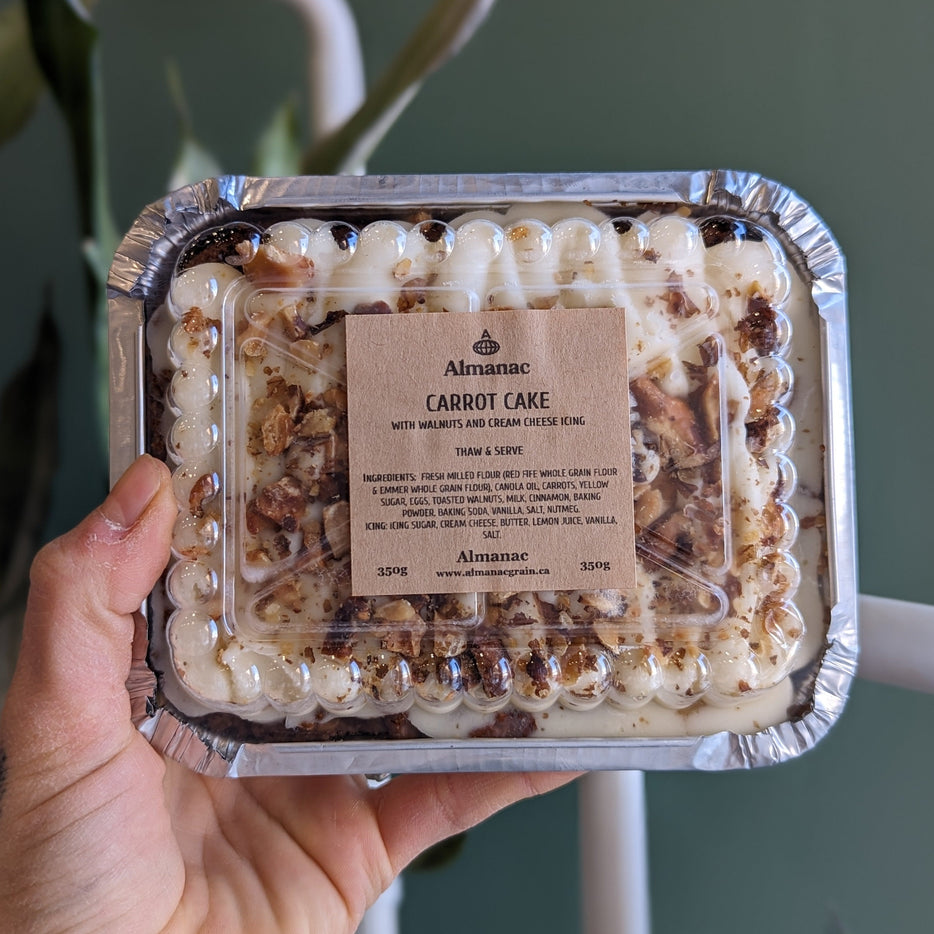 Frozen Carrot Cake with Walnuts & Cream Cheese Icing